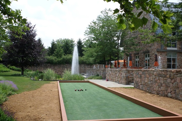 Metro New York Custom Bocce Court using artificial turf